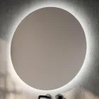 Badezimmer-Kombination mit 2 Schubladen, Spiegel und weißem Kunstharzwaschbecken – Magnolia Viadurini