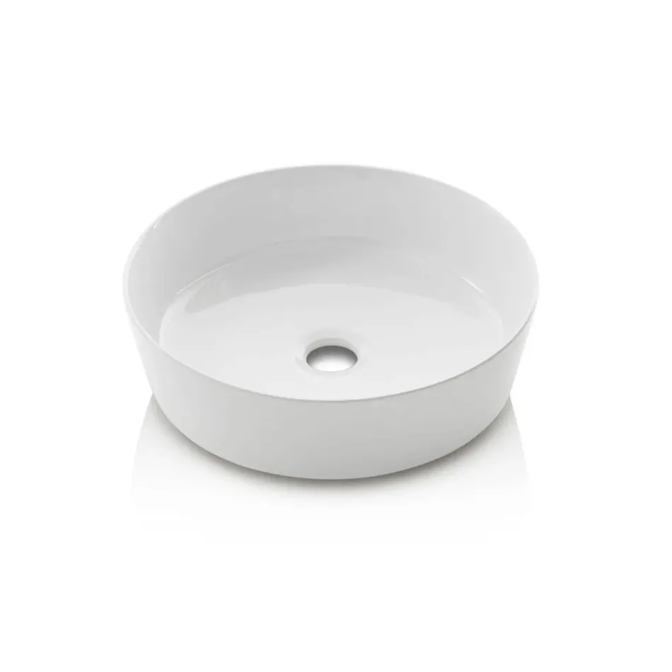 Badezimmer-Kombination mit 4 Schubladen in Rio-Eiche, Spiegel und Waschbecken - Velaria Viadurini