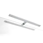 Badezimmer-Komposition mit 4 Schubladen, Waschbecken, Spiegel und offenen Regalen - Elios Viadurini