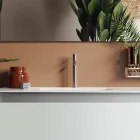 Badezimmerkomposition mit Hängesockel, Spiegel und Waschbecken Made in Italy – Dream Viadurini