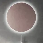 Badezimmer-Komposition mit puderrosa Schublade und Calacatta-Waschbecken - Elios Viadurini