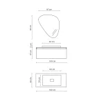 Badezimmerkomposition mit modernem Spiegel, Sockel und Waschbecken Made in Italy – Dream Viadurini