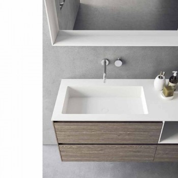 Badezimmermöbel Zusammensetzung, modernes und hängendes Design Made in Italy - Callisi8