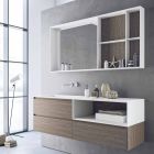 Badezimmermöbel Zusammensetzung, modernes und hängendes Design Made in Italy - Callisi8 Viadurini