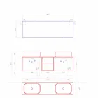 Modern Design Suspension Badezimmer Zusammensetzung Made in Italy - Callisi14 Viadurini