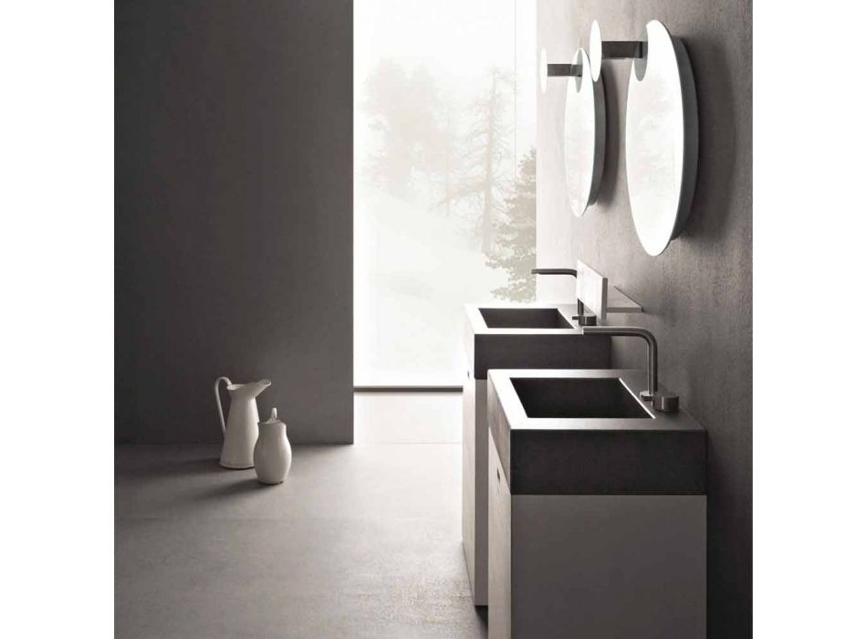 Bodenzusammensetzung von modernen Design-Badezimmermöbeln - Farart10 Viadurini