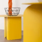 Zusammensetzung von 2 modernen Couchtischen aus Stahl Made in Italy - Pappel Viadurini