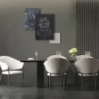 Komposition aus 3 Tafeln mit der Stilisierung der Medusa, hergestellt in Italien – Ichika Viadurini