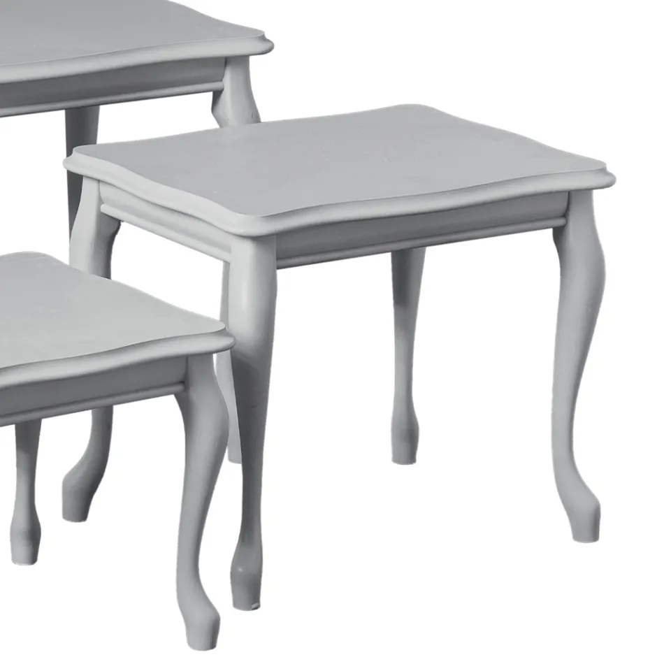 Zusammensetzung aus 3 Couchtischen unterschiedlicher Größe, hergestellt in Italien – Mummu Viadurini