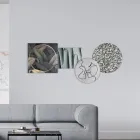 Komposition aus 4 Tafeln mit der Stilisierung des Kusses Made in Italy – Kanna Viadurini