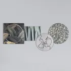 Komposition aus 4 Tafeln mit der Stilisierung des Kusses Made in Italy – Kanna Viadurini