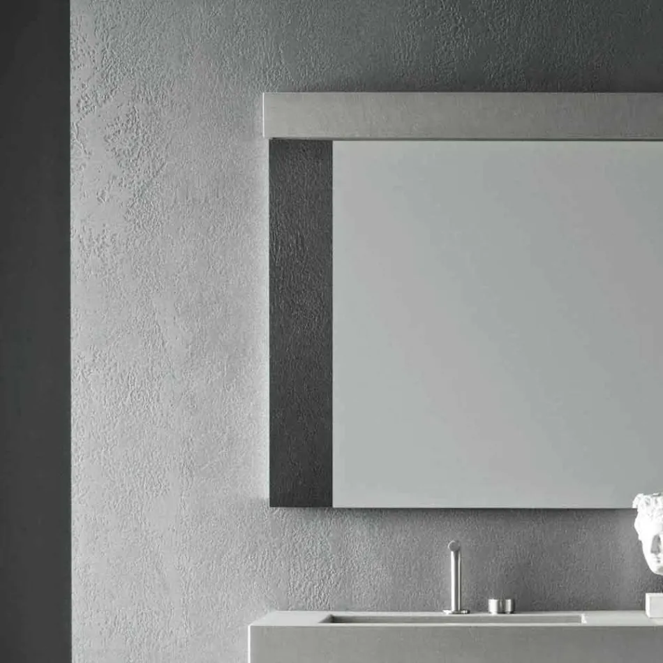 Zusammensetzung von handgefertigten Möbeln für modernes Design Badezimmer auf dem Boden - Farart3 Viadurini