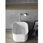 Zusammensetzung der modernen Badezimmermöbel, hängendes Design Made in Italy - Callisi6 Viadurini