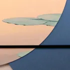 Komposition aus Holzgemälden mit Vogeldruck, hergestellt in Italien – Belize Viadurini