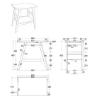 Boden Badezimmermöbel-Komposition mit farbigen Ton-Accessoires - Patryk Viadurini