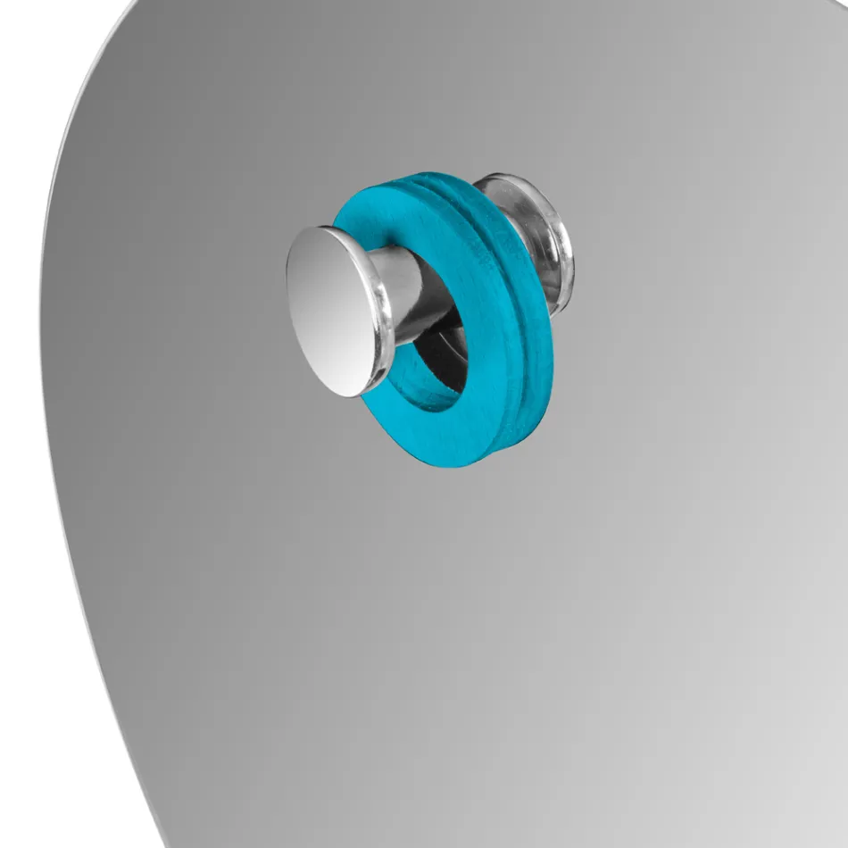 Floor Badezimmermöbel-Komposition mit blauer Design-Schublade - Georges Viadurini