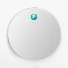 Blaue bodenstehende Badezimmermöbel-Komposition mit modernen Design-Accessoires - Patryk Viadurini