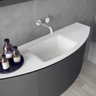 Modern Design Hängende Badezimmermöbel Zusammensetzung - Callisi3 Viadurini