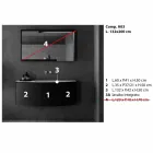 Modern Design Hängende Badezimmermöbel Zusammensetzung - Callisi3 Viadurini