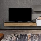 Zusammensetzung von Wohnzimmermöbeln und TV-Ständer aus MDF, hergestellt in Italien – Hedda Viadurini