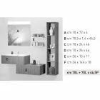 Zusammensetzung Holzmöbel Badezimmer made in Italy Forlì Viadurini