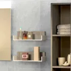 Zusammensetzung Holzmöbel Badezimmer made in Italy Forlì Viadurini