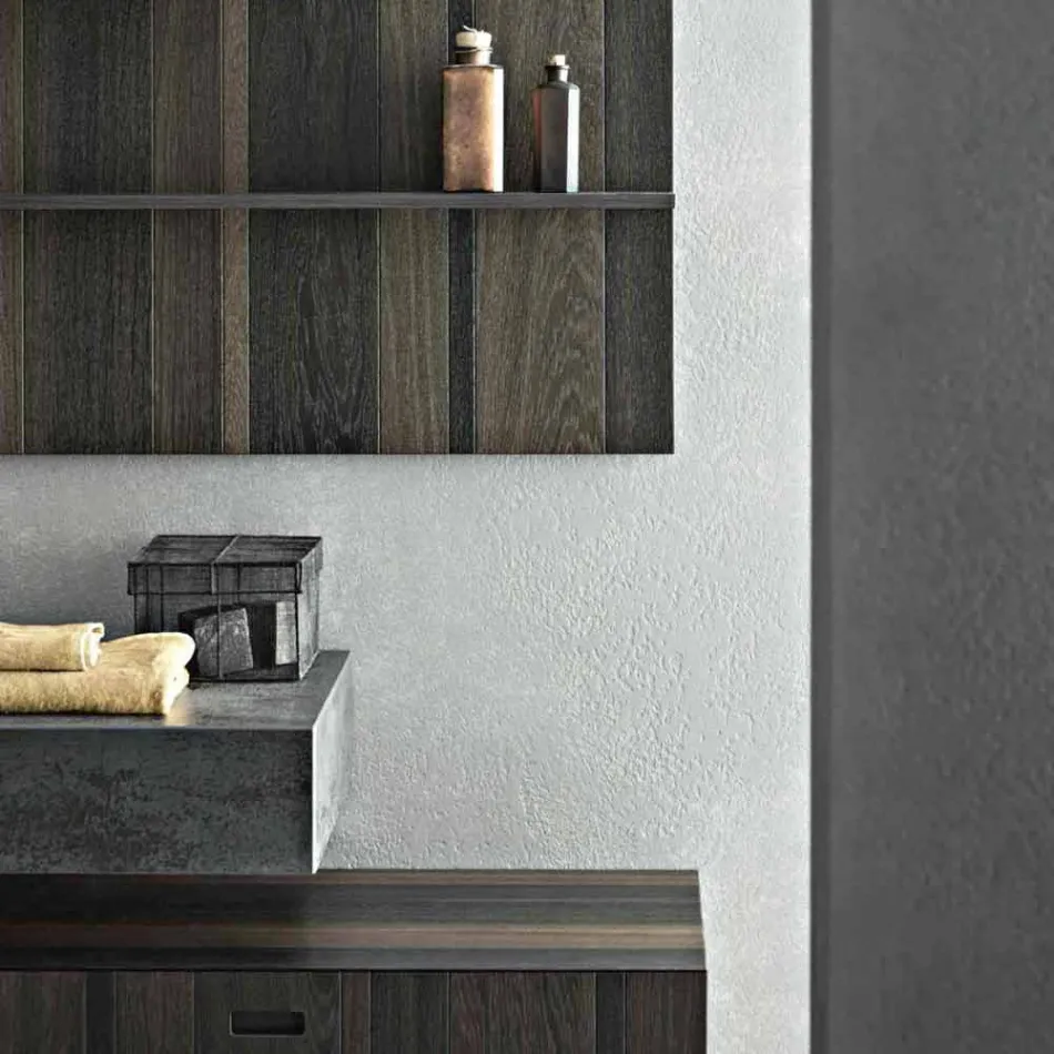 Komposition für hängendes Badezimmer und modernes Design Made in Italy - Farart9 Viadurini