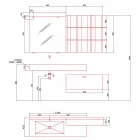 Komposition für hängendes Badezimmer und modernes Design Made in Italy - Farart9 Viadurini