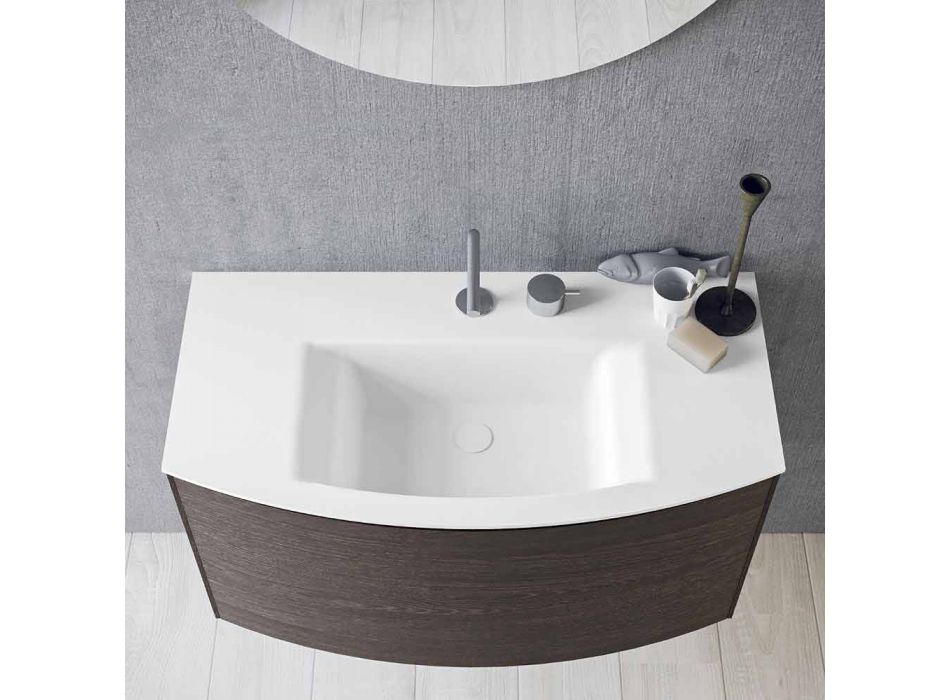 Komposition für das hängende Badezimmer mit modernem Design Made in Italy - Callisi11 Viadurini