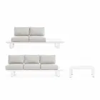 Wohnzimmerzusammensetzung im Freien aus Aluminium und Homemotion-Stoff - Francine Viadurini