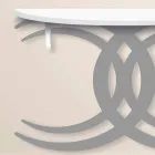Wandkonsole für modernes Design in weißem und grauem Holz - Coco Viadurini