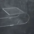 Hängende Wandkonsole in transparentem Design Acrylglas - Cesarea Viadurini