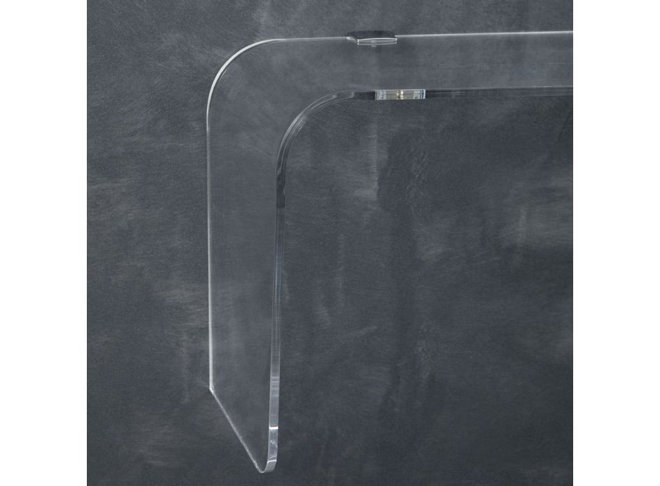 Hängende Wandkonsole in transparentem Design Acrylglas - Cesarea Viadurini