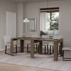 Ausziehbare Konsole auf 181 cm in Melamin Essence Made in Italy – Castello Viadurini