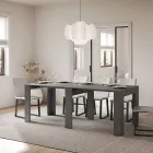 Ausziehbare Konsole auf 181 cm aus Melaminplatten „Made in Italy“ – Drago Viadurini