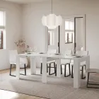 Ausziehbare Konsole auf 181 cm aus Melaminplatten „Made in Italy“ – Drago Viadurini