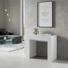 Ausziehbare Konsole auf 307 cm aus Holzmikropartikeln Made in Italy – Corona Viadurini