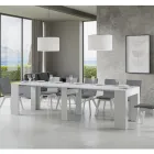 Ausziehbare Konsole auf 307 cm aus Holzmikropartikeln Made in Italy – Corona Viadurini