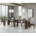 Ausziehbare Konsole auf 307 cm aus Holzmikropartikeln Made in Italy – Corona Viadurini