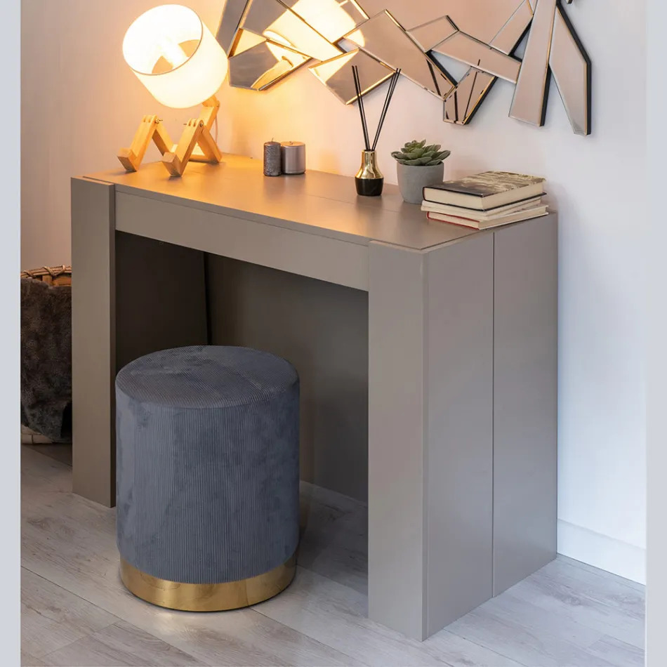 Ausziehbare Konsole bis zu 294 cm aus Melamin Made in Italy - Pineta Viadurini