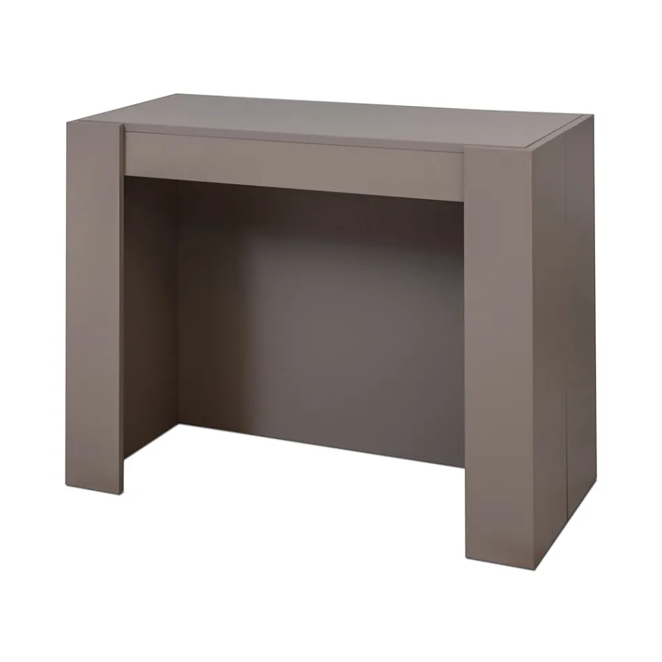 Ausziehbare Konsole bis zu 294 cm aus Melamin Made in Italy - Pineta Viadurini