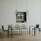 Ausziehbare Konsole bis 300 cm mit anthrazitfarbenem Rahmen, hergestellt in Italien – Giant Viadurini