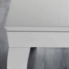 Ausziehbare Konsole aus grau grau lackiertem Eschenholz - Specht Viadurini