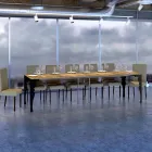 Moderne ausziehbare Konsole aus anthrazitfarbenem Holz und Metall, hergestellt in Italien – Sassone Viadurini