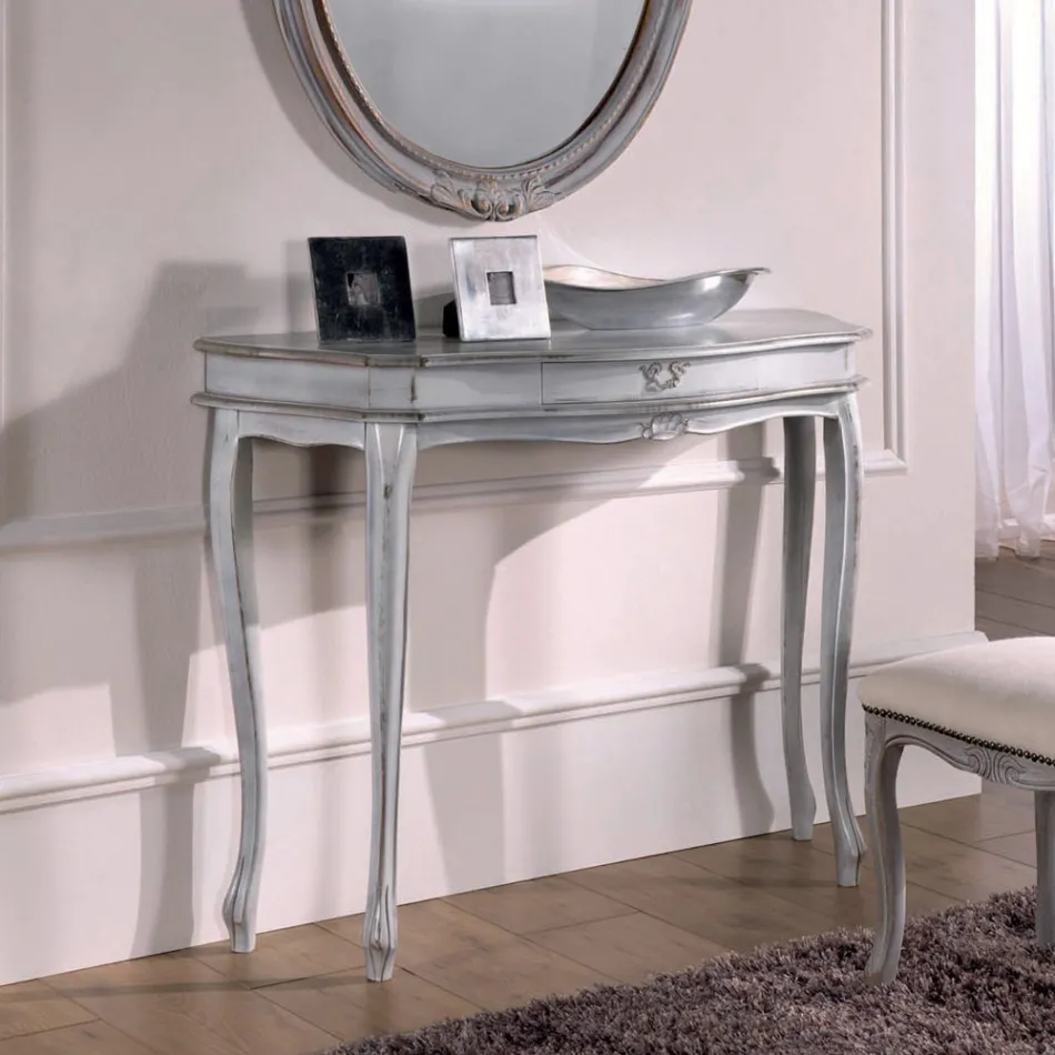 Konsole mit 1 Schublade in verschiedenen Ausführungen, hergestellt in Italien – Pekko Viadurini