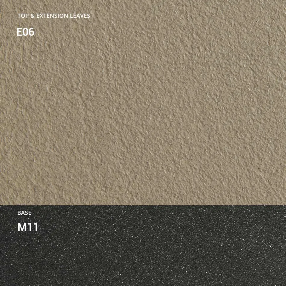 Konsole mit Platte in Mörteloptik und Metallsockel Made in Italy - Timedio Viadurini