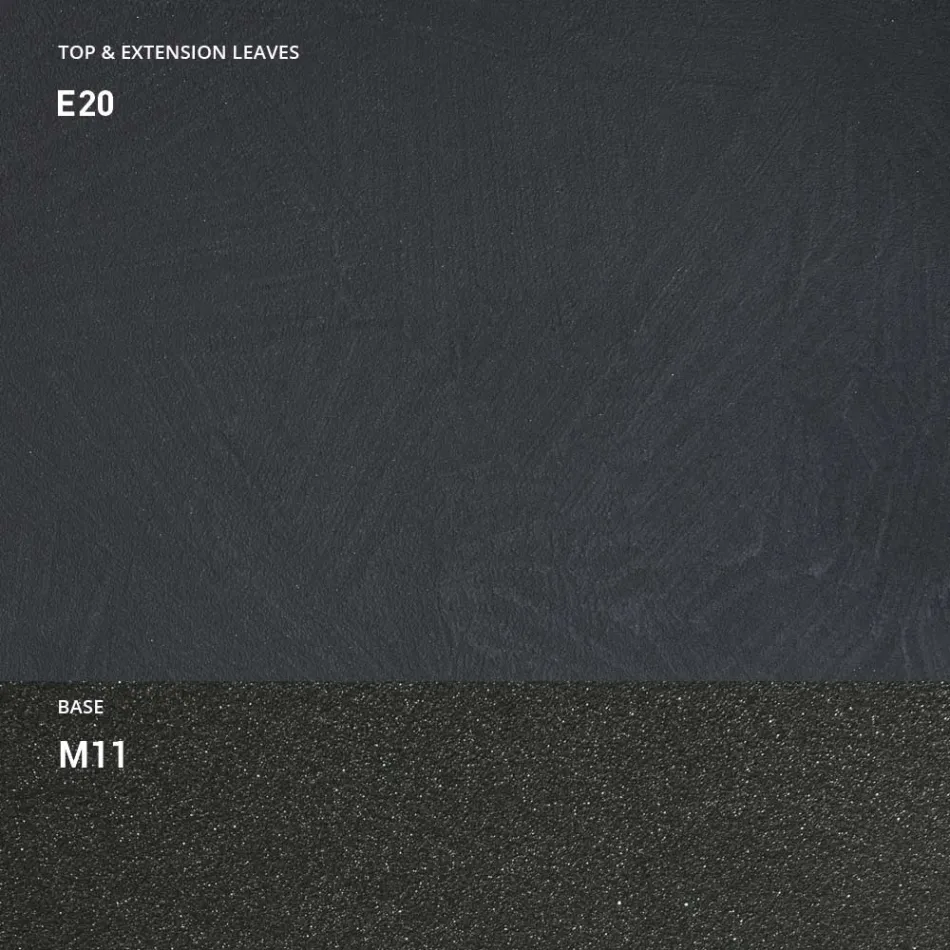 Konsole mit Platte in Mörteloptik und Metallsockel Made in Italy - Timedio Viadurini