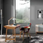 Konsole mit PC-Schreibtisch aus MDF und Holz – Fußball Viadurini