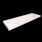 Badezimmerkonsole mit Waschbecken und Ablage aus Feinsteinzeug 4 Ausführungen - Ramina Viadurini