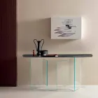 Made in Italy Designkonsole aus Keramik und Glas - zufällig Viadurini